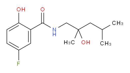 5-fluoro-2-hydroxy-N-(2-hydroxy-2,4-dimethylpentyl)benzamide