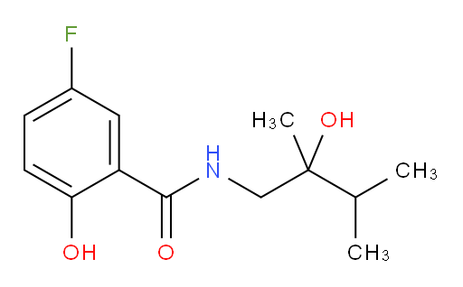 5-fluoro-2-hydroxy-N-(2-hydroxy-2,3-dimethylbutyl)benzamide