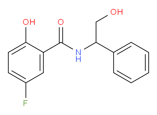 5-fluoro-2-hydroxy-N-(2-hydroxy-1-phenylethyl)benzamide