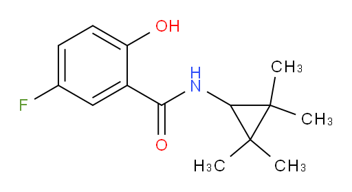 5-fluoro-2-hydroxy-N-(2,2,3,3-tetramethylcyclopropyl)benzamide