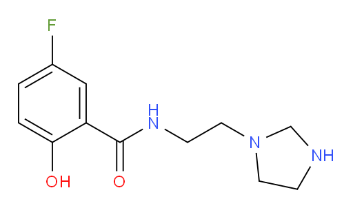5-fluoro-2-hydroxy-N-(2-(imidazolidin-1-yl)ethyl)benzamide