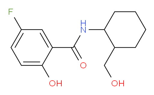 5-fluoro-2-hydroxy-N-(2-(hydroxymethyl)cyclohexyl)benzamide