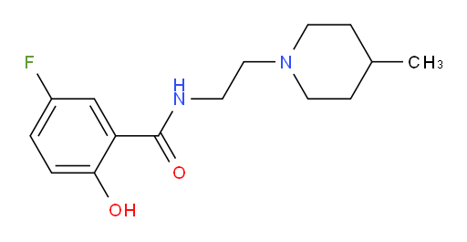 5-fluoro-2-hydroxy-N-(2-(4-methylpiperidin-1-yl)ethyl)benzamide