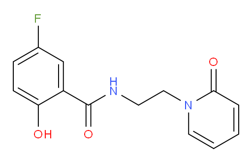 5-fluoro-2-hydroxy-N-(2-(2-oxopyridin-1(2H)-yl)ethyl)benzamide