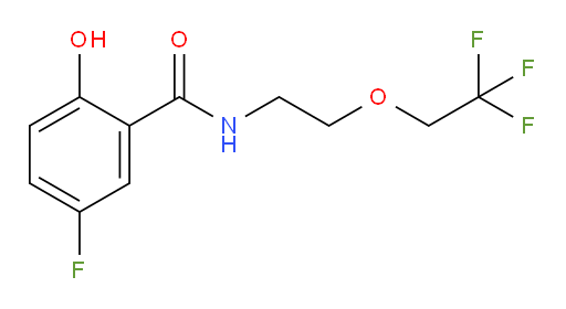 5-fluoro-2-hydroxy-N-(2-(2,2,2-trifluoroethoxy)ethyl)benzamide