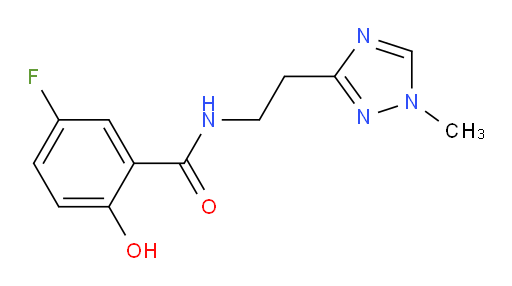 5-fluoro-2-hydroxy-N-(2-(1-methyl-1H-1,2,4-triazol-3-yl)ethyl)benzamide