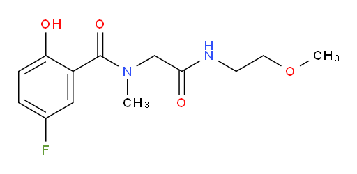 5-fluoro-2-hydroxy-N-(2-((2-methoxyethyl)amino)-2-oxoethyl)-N-methylbenzamide