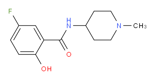 5-fluoro-2-hydroxy-N-(1-methylpiperidin-4-yl)benzamide
