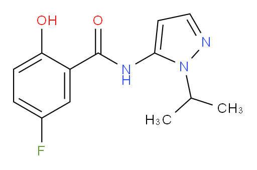 5-fluoro-2-hydroxy-N-(1-isopropyl-1H-pyrazol-5-yl)benzamide