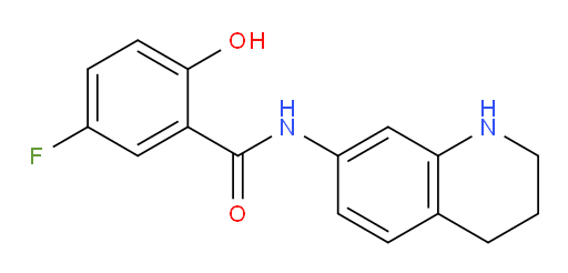 5-fluoro-2-hydroxy-N-(1,2,3,4-tetrahydroquinolin-7-yl)benzamide