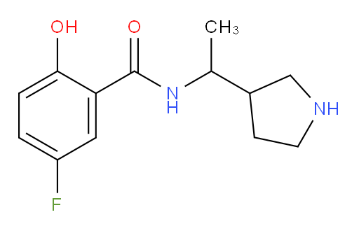 5-fluoro-2-hydroxy-N-(1-(pyrrolidin-3-yl)ethyl)benzamide
