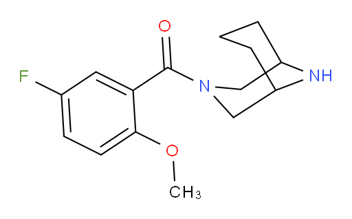 3,9-diazabicyclo[3.3.1]nonan-3-yl(5-fluoro-2-methoxyphenyl)methanone