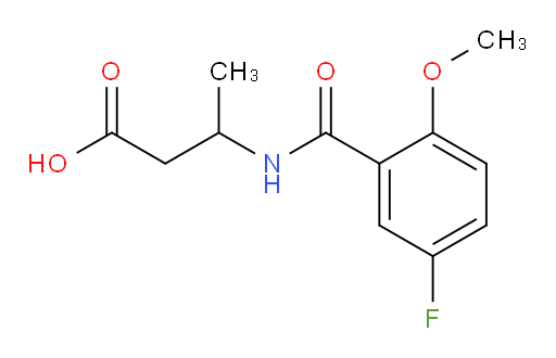 3-(5-fluoro-2-methoxybenzamido)butanoic acid