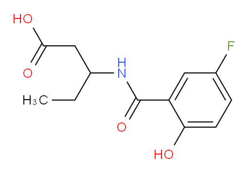3-(5-fluoro-2-hydroxybenzamido)pentanoic acid