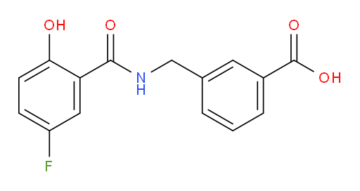 3-((5-fluoro-2-hydroxybenzamido)methyl)benzoic acid