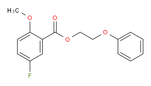 2-phenoxyethyl 5-fluoro-2-methoxybenzoate