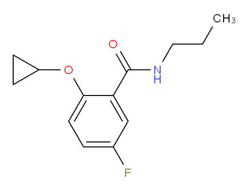 2-cyclopropoxy-5-fluoro-N-propylbenzamide