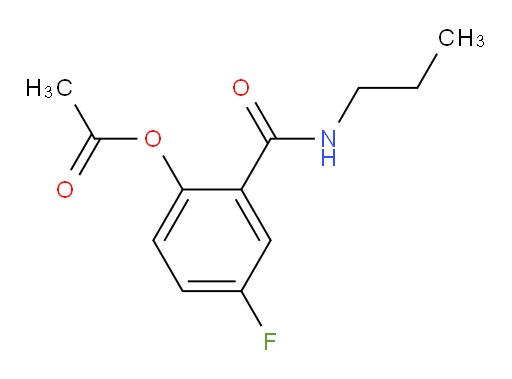 4-fluoro-2-(propylcarbamoyl)phenyl acetate