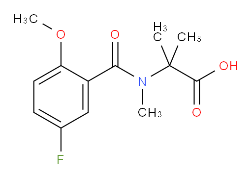 2-(5-fluoro-2-methoxy-N-methylbenzamido)-2-methylpropanoic acid