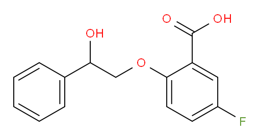 5-fluoro-2-(2-hydroxy-2-phenylethoxy)benzoic acid