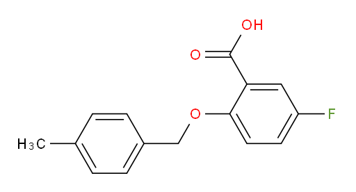 5-fluoro-2-((4-methylbenzyl)oxy)benzoic acid