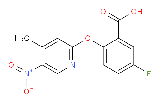 5-fluoro-2-((4-methyl-5-nitropyridin-2-yl)oxy)benzoic acid