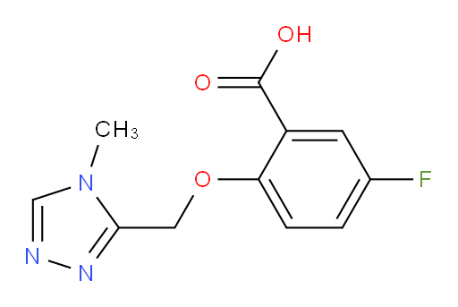 5-fluoro-2-((4-methyl-4H-1,2,4-triazol-3-yl)methoxy)benzoic acid