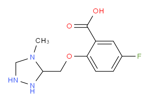 5-fluoro-2-((4-methyl-1,2,4-triazolidin-3-yl)methoxy)benzoic acid