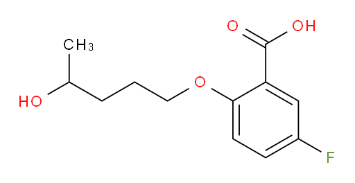 5-fluoro-2-((4-hydroxypentyl)oxy)benzoic acid