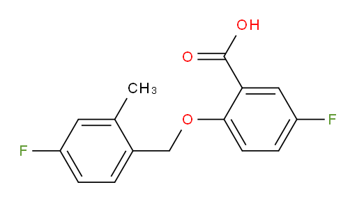 5-fluoro-2-((4-fluoro-2-methylbenzyl)oxy)benzoic acid