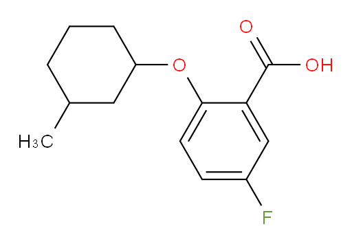 5-fluoro-2-((3-methylcyclohexyl)oxy)benzoic acid