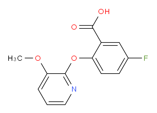 5-fluoro-2-((3-methoxypyridin-2-yl)oxy)benzoic acid