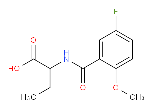2-(5-fluoro-2-methoxybenzamido)butanoic acid