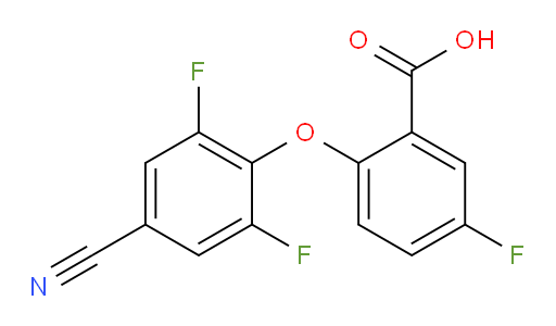 2-(4-cyano-2,6-difluorophenoxy)-5-fluorobenzoic acid