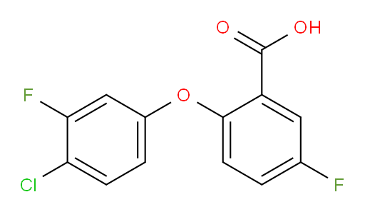 2-(4-chloro-3-fluorophenoxy)-5-fluorobenzoic acid