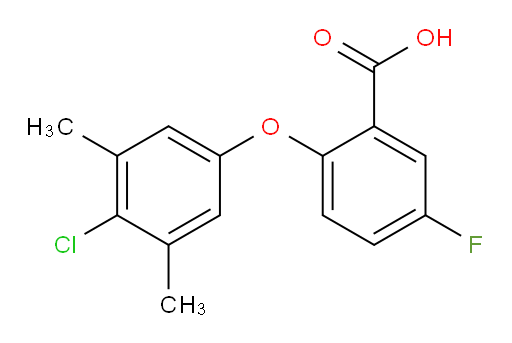 2-(4-chloro-3,5-dimethylphenoxy)-5-fluorobenzoic acid