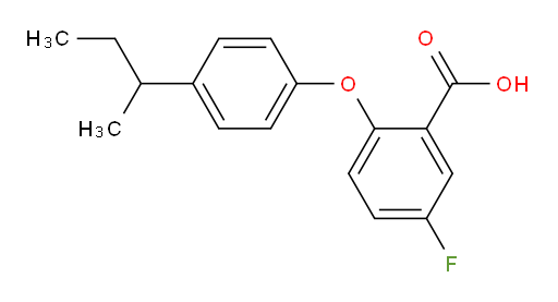 2-(4-(sec-butyl)phenoxy)-5-fluorobenzoic acid