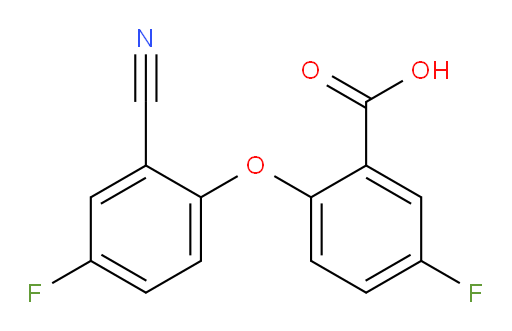 2-(2-cyano-4-fluorophenoxy)-5-fluorobenzoic acid