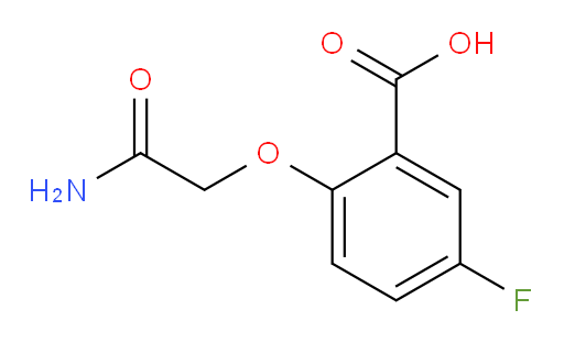 2-(2-amino-2-oxoethoxy)-5-fluorobenzoic acid