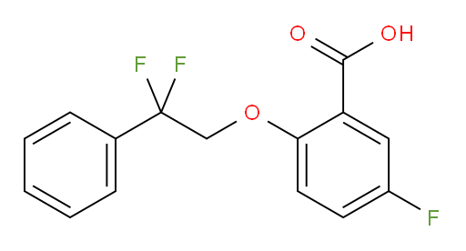 2-(2,2-difluoro-2-phenylethoxy)-5-fluorobenzoic acid