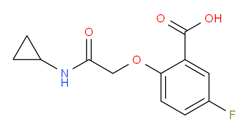 2-(2-(cyclopropylamino)-2-oxoethoxy)-5-fluorobenzoic acid