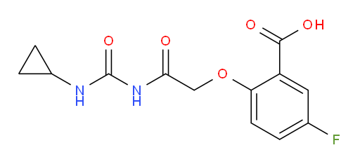 2-(2-(3-cyclopropylureido)-2-oxoethoxy)-5-fluorobenzoic acid