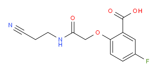 2-(2-((2-cyanoethyl)amino)-2-oxoethoxy)-5-fluorobenzoic acid