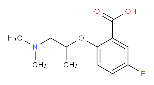 2-((1-(dimethylamino)propan-2-yl)oxy)-5-fluorobenzoic acid