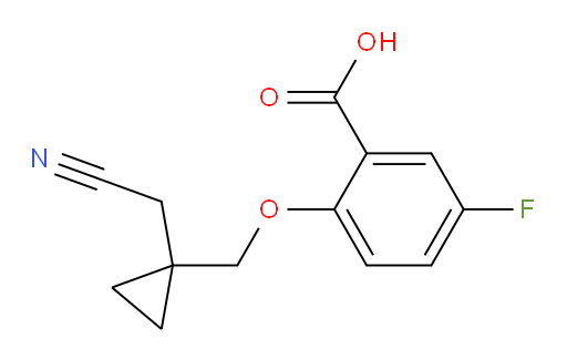 2-((1-(cyanomethyl)cyclopropyl)methoxy)-5-fluorobenzoic acid