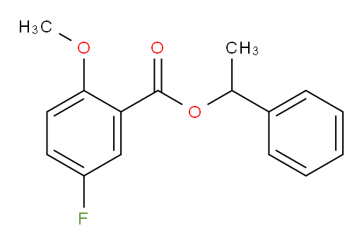 1-phenylethyl 5-fluoro-2-methoxybenzoate