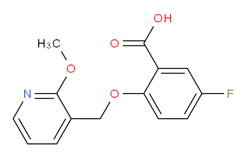 5-fluoro-2-((2-methoxypyridin-3-yl)methoxy)benzoic acid