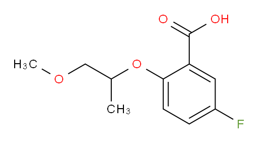 5-fluoro-2-((1-methoxypropan-2-yl)oxy)benzoic acid