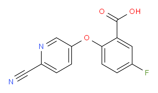 2-((6-cyanopyridin-3-yl)oxy)-5-fluorobenzoic acid