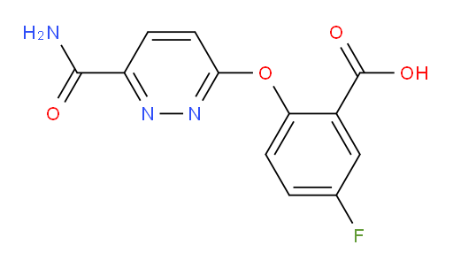 2-((6-carbamoylpyridazin-3-yl)oxy)-5-fluorobenzoic acid